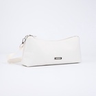 Сумка женская кросс-боди на молнии, 31×7×13 см, белая - Фото 5