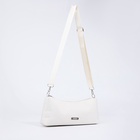 Сумка женская кросс-боди на молнии, 31×7×13 см, белая - Фото 8