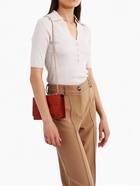 Сумка женская мессенджер на магните, 20×6×12 см, рыжая - Фото 11