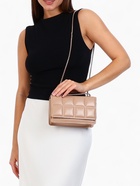 Сумка женская мессенджер на магните, 20×6×12 см, бежевая - Фото 13