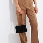 Сумка женская мессенджер на магните, 20×6×12 см, чёрная - Фото 5