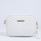 Сумка кросс-боди на молнии, цвет белый - фото 24126364