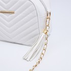 Сумка кросс-боди на молнии, цвет белый - фото 24126366