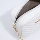 Сумка кросс-боди на молнии, цвет белый - фото 24126367