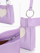 Сумка-шопер женская на молнии, размер 30×9×25 см, фиолетовая - Фото 4