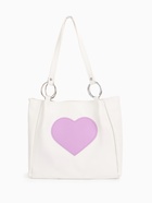 Сумка-шопер женская на молнии, размер 30×9×25 см, белая - Фото 3