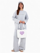 Сумка-шопер женская на молнии, размер 30×9×25 см, белая - Фото 2