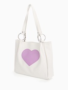 Сумка-шопер женская на молнии, размер 30×9×25 см, белая - Фото 5