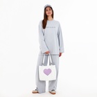 Сумка-шопер женская на молнии, размер 30×9×25 см, белая - Фото 11