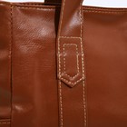 Сумка женская на молнии цвет коричневый - фото 22353766