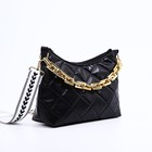 Сумка женская на молнии, цвет чёрный - фото 22353781