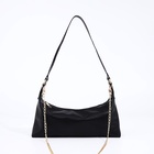 Сумка женская багет на молнии, 26×8×12 см, чёрная - Фото 10