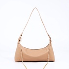 Сумка женская багет на молнии, 26×8×12 см, бежевая - Фото 11