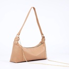 Сумка женская багет на молнии, 26×8×12 см, бежевая - Фото 6