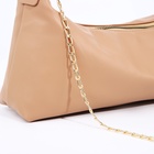 Сумка женская багет на молнии, 26×8×12 см, бежевая - Фото 7