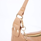 Сумка женская багет на молнии, 26×8×12 см, бежевая - Фото 4