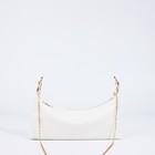 Сумка женская на молнии, белая - Фото 1