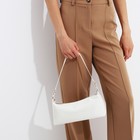 Сумка женская на молнии, белая - Фото 2