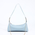 Сумка женская на молнии, голубая - Фото 1