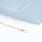 Сумка женская на молнии, голубая - Фото 6