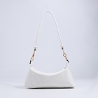 Сумка женская багет на молнии, 27×7.5×13 см, белая - Фото 7