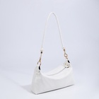 Сумка женская багет на молнии, 27×7.5×13 см, белая - Фото 5