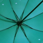 Зонт механический «Цветы», 8 спиц, d=95, цвет бирюзовый - фото 9246612