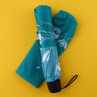 Зонт механический «Цветы», 8 спиц, d=95, цвет бирюзовый - фото 9246614