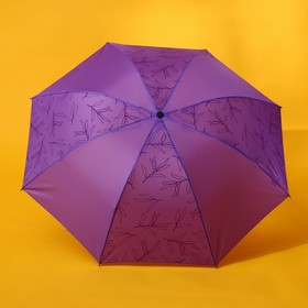 Зонт механический «Веточки», 8 спиц, d=95, цвет сиреневый