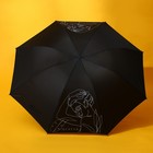 Зонт женский механический «Мечтай!", 8 спиц, d=95, цвет чёрный - Фото 2