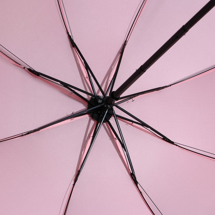 Зонт механический, 8 спиц, d=95, розовый минимализм - фото 1885691158