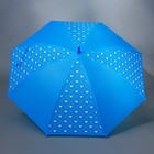 Зонт-трость «Яркие бабочки», 8 спиц, d = 90 см, цвет синий - фото 9042390