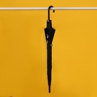 Зонт-трость «NO RAIN - NO FLOWERS», 8 спиц, d = 90 см, цвет чёрный - Фото 5
