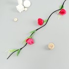 Декор тинги "Роза изыск"(бутон d=6см, h=6см) 150 см, МИКС - фото 6979489