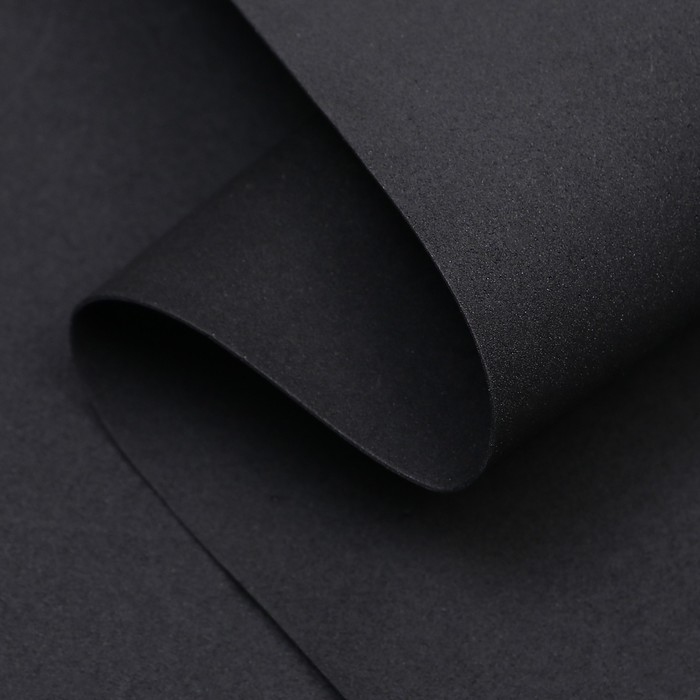 Фоамиран 0.8-1 мм чёрный 60×70 см - Фото 1