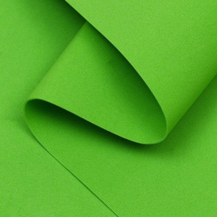 Фоамиран 0,8-1 мм светло-зеленый  60х70 см - Фото 1
