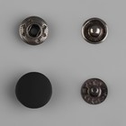 Кнопка установочная, Альфа (S-образная), d = 12 мм, цвет чёрный матовый - Фото 3