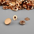 Кнопка установочная, Альфа (S-образная), d=12 мм, цвет золотой матовый - Фото 2