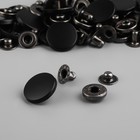 Кнопки установочные, Альфа, d=17 мм, чёрная, матовая - Фото 2