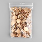 Кнопка установочная, Альфа (S-образная), d = 17 мм, цвет золотой матовый, цена за 1 штуку - Фото 4