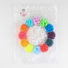 Кнопки пластиковые, d = 12 мм, 180 шт, в органайзере «Цветок», цвет разноцветный - фото 6979750