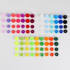 Кнопки пластиковые, d = 12 мм, 240 шт, в органайзере, цвет разноцветный - фото 6979752
