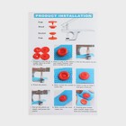 Кнопки пластиковые, d=12 мм, 240 шт., в органайзере, разноцветные - Фото 7