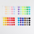 Кнопки пластиковые, d = 12 мм, 360 шт, в органайзере, цвет разноцветный - фото 6979760