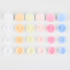 Кнопки пластиковые, d = 12 мм, 360 шт, в органайзере, цвет разноцветный - Фото 3