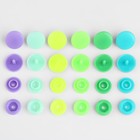 Кнопки пластиковые, d = 12 мм, 360 шт, в органайзере, цвет разноцветный - фото 6979762