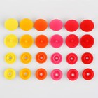 Кнопки пластиковые, d = 12 мм, 360 шт, в органайзере, цвет разноцветный - Фото 5
