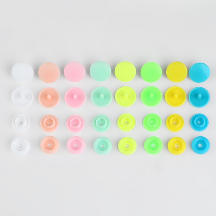 Набор пластиковых кнопок d = 12 мм, 150 шт, в органайзере, 17,5 × 10 × 2,2 см