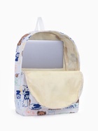 Рюкзак школьный на молнии, с карманом, с принтом, размер 30×12×43 см, белый/синий - Фото 8