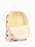 Рюкзак школьный на молнии, с карманом, с принтом, размер 30×12×43 см, белый/розовый - Фото 12